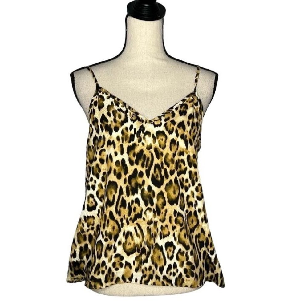 Abound Animal Print V-Neck Sleeveless Camisole Tank Top Women's Size Small S